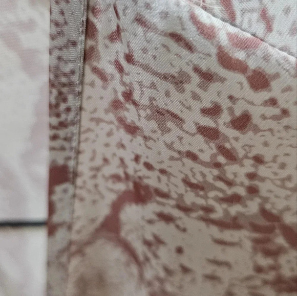 RUDSAK Selena Blouse Animal Print Snake Phyton Terracotta Pearl Wrap Leather L M - Picture 7 of 12